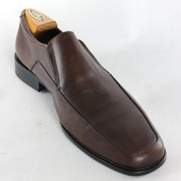 RUSH by GORDON RUSH Kyler Brown Leather Loafers PAIR Sz 8.5 US Men main image 4